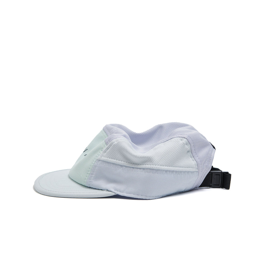 The left-side of a VÅGA Unisex Club Cap in the Pastel Blue/Aqua/Mist Blue/Ink Blue colourway. (8594764595362)