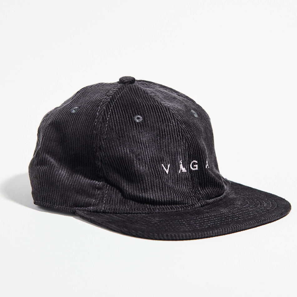 The VAGA Unisex Corduroy Cap in the Charcoal colourway. (8751574286498)