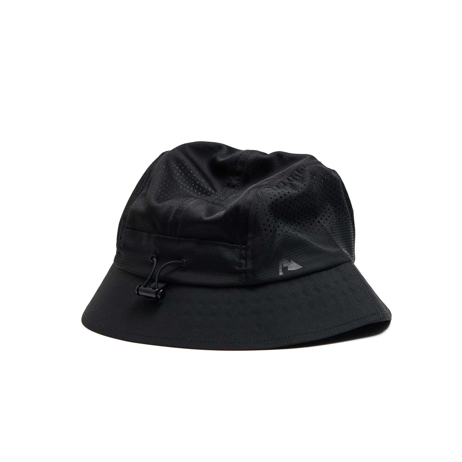 The back of a VÅGA Unisex Feather Bucket Hat in the Storm Black colourway. (8595630555298)
