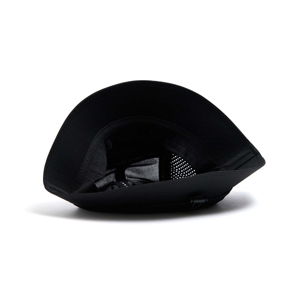 The underside of a VÅGA Unisex Feather Bucket Hat in the Storm Black colourway. (8595630555298)