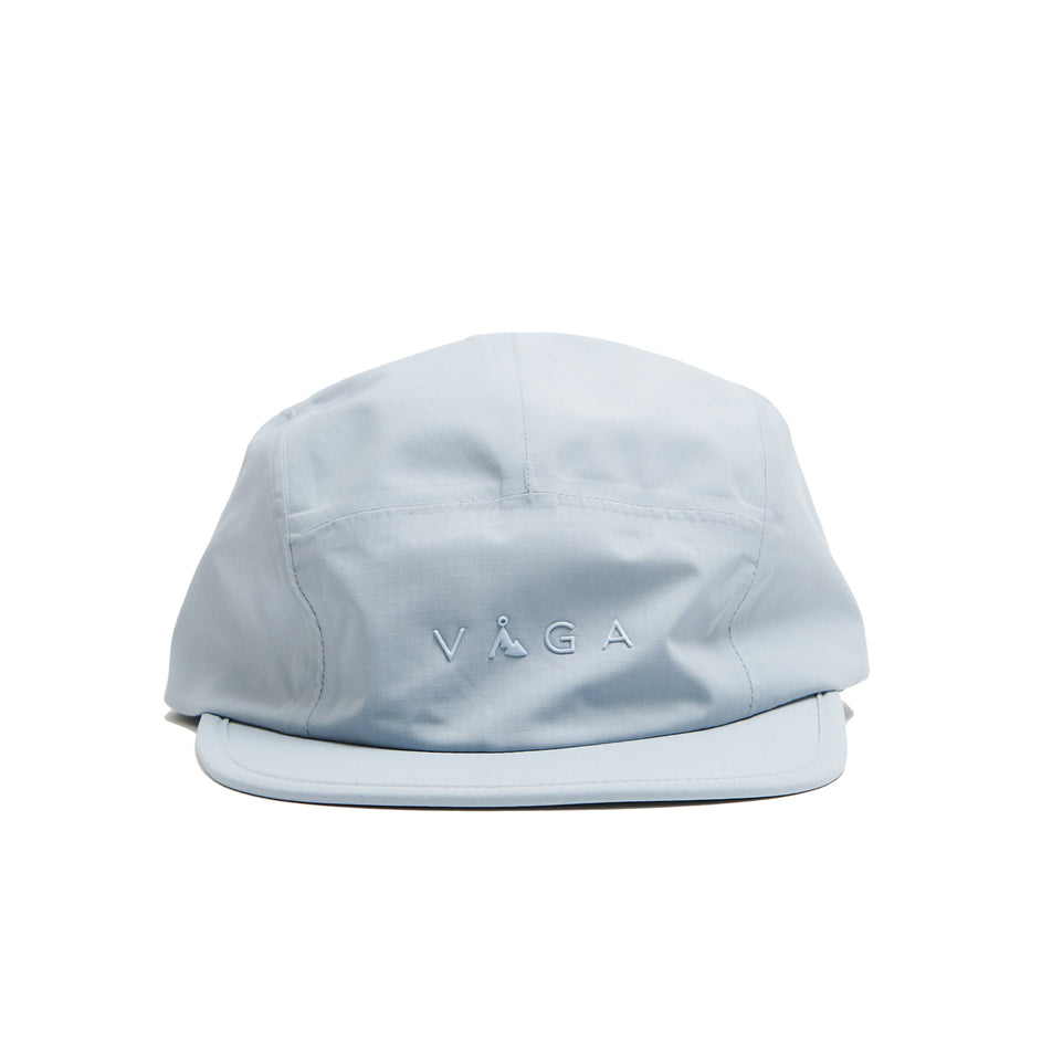 Front view of a VÅGA Unisex Fell Cap 2.0 in the Pastel Blue colourway (8684919521442)