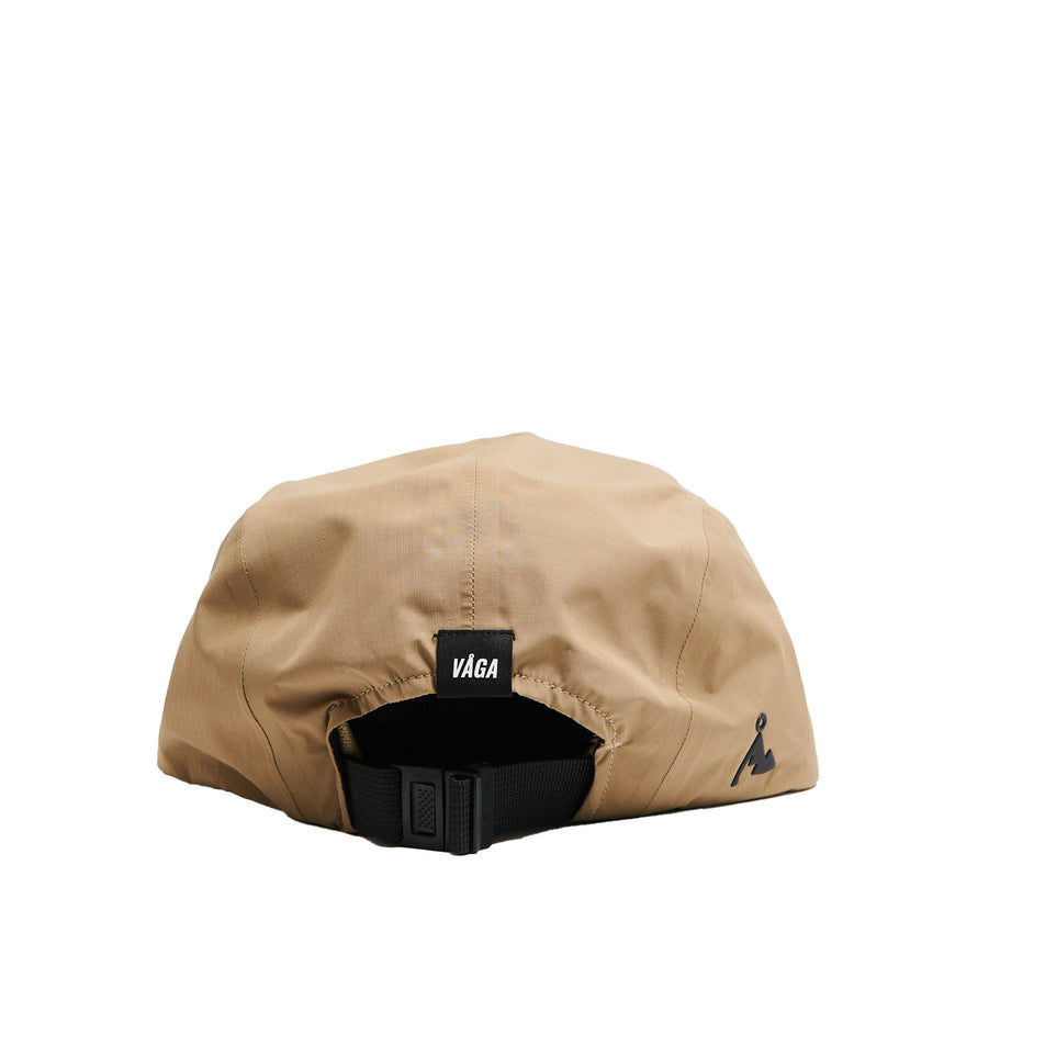 Back view of a VÅGA Unisex Fell Cap 2.0 in the Sand colourway (8684926599330)