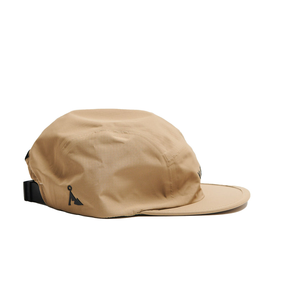 Side view of a VÅGA Unisex Fell Cap 2.0 in the Sand colourway (8684926599330)