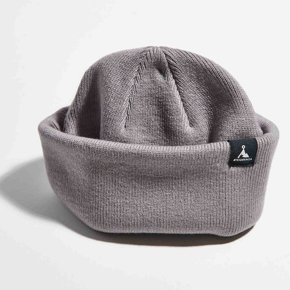 The VAGA Unisex Fine Rib Beanie in the Navy Blue colourway. (8751585788066)