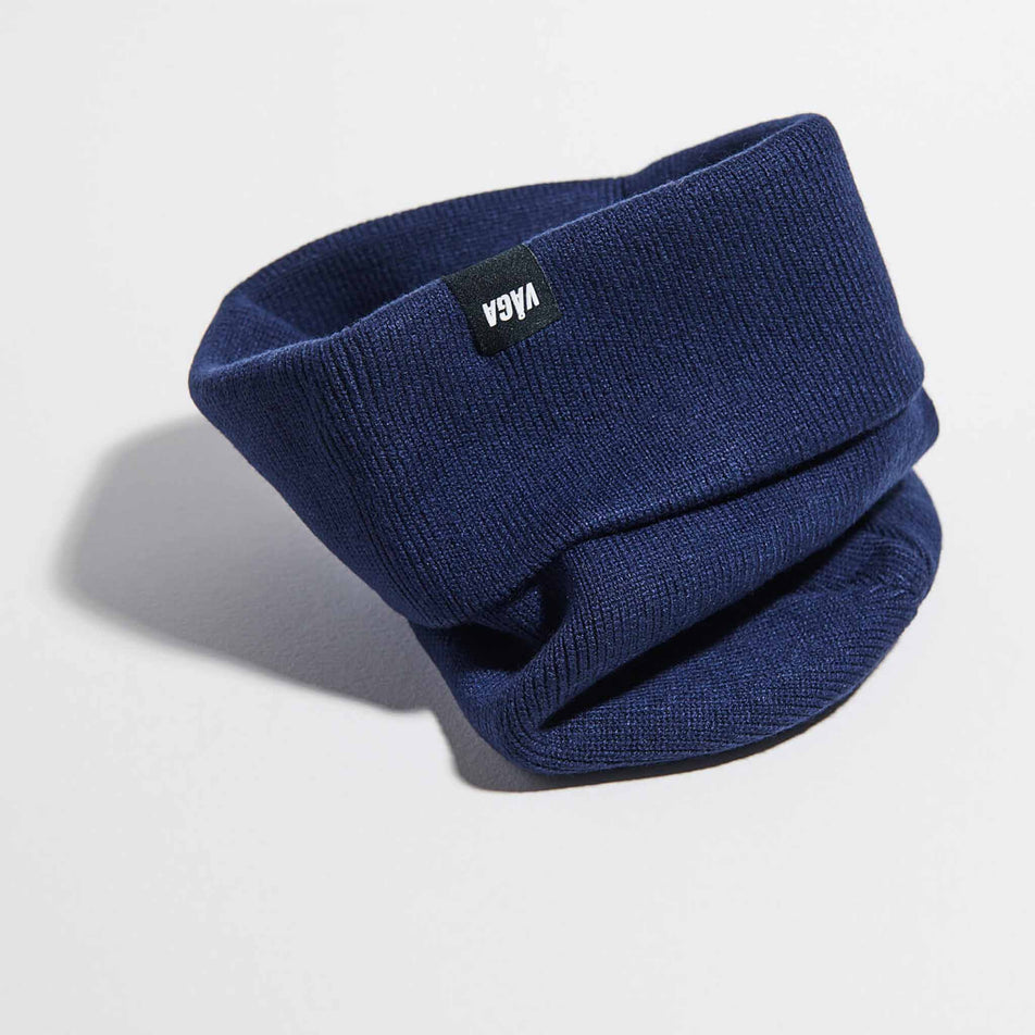 The VAGA Unisex Fine Rib Beanie in the Navy Blue colourway. (8751581954210)