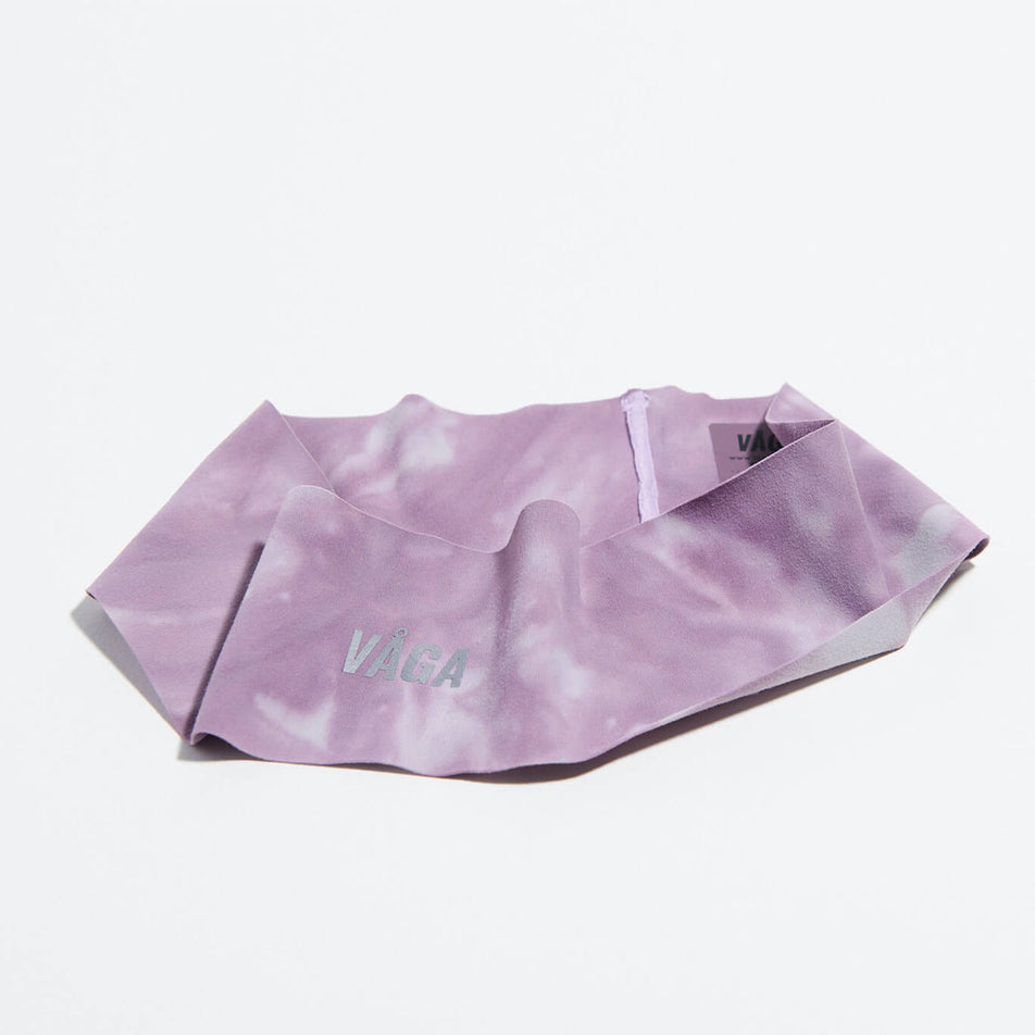 The VAGA Unisex Tie Dye Lightweight Headband in the Black/Charcoal colourway. (8751602008226)