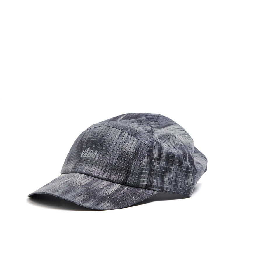 The front of a VÅGA Unisex Night Club Cap 2.0 in the Black/Grey colourway. (8596266680482)