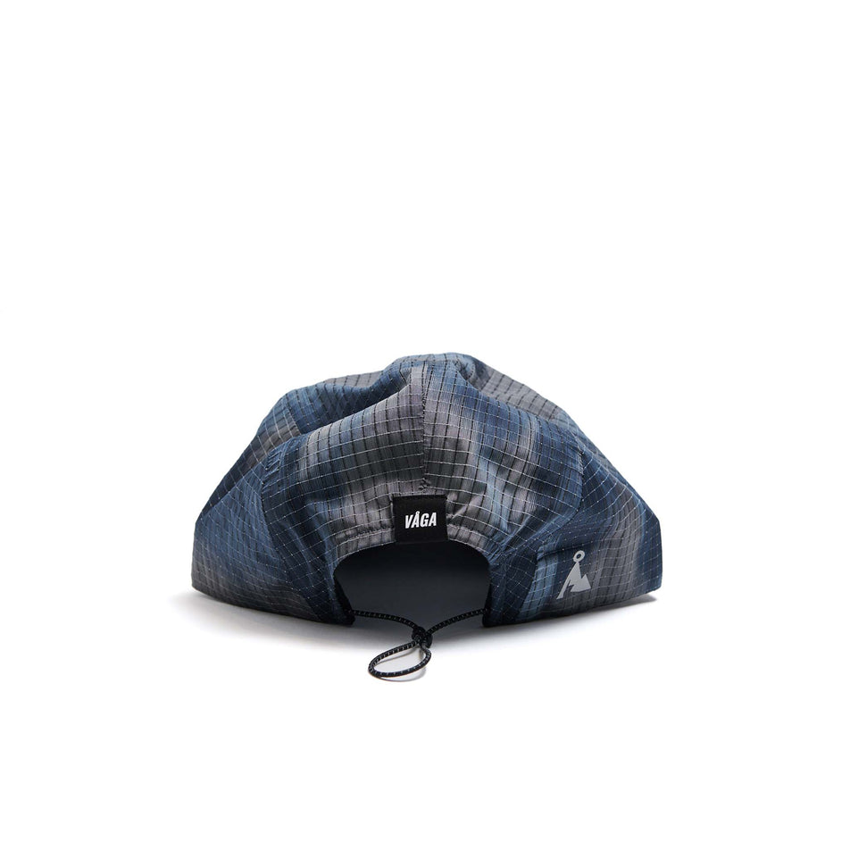 The back of a VÅGA Unisex Night Club Cap 2.0 in the Navy Blue/Taupe colourway. (8596338606242)
