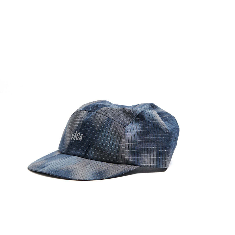 The front of a VÅGA Unisex Night Club Cap 2.0 in the Navy Blue/Taupe colourway. (8596338606242)