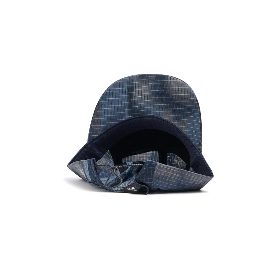 The underside of a VÅGA Unisex Night Club Cap 2.0 in the Navy Blue/Taupe colourway. (8596338606242)