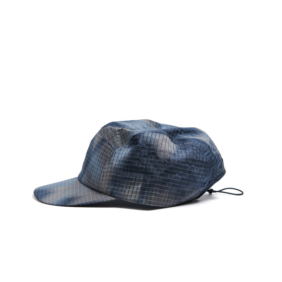 The left-side of a VÅGA Unisex Night Club Cap 2.0 in the Navy Blue/Taupe colourway. (8596338606242)
