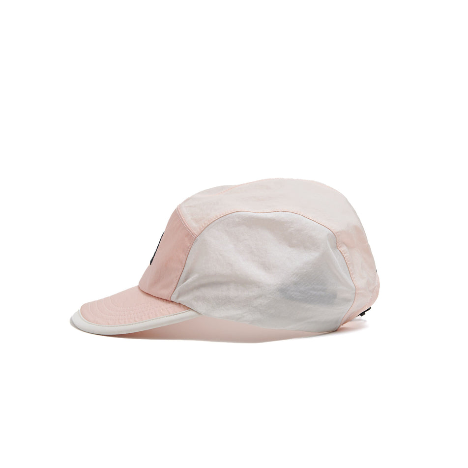 Left-hand side of a VÅGA Unisex Pacer Cap in the Dust Grey/Pink colourway. (8596345487522)