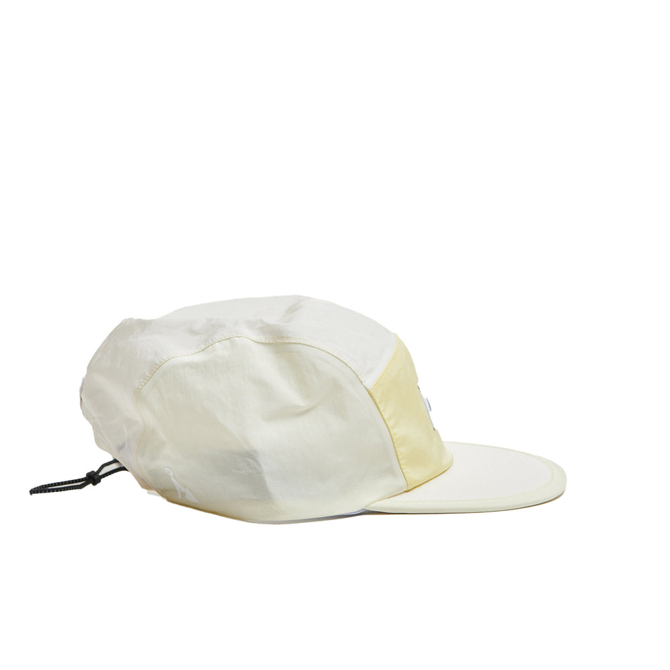 Side view of a VÅGA Unisex Pacer Cap 2.0 in the Mist/Sorbet Yellow colourway (8684935938210)