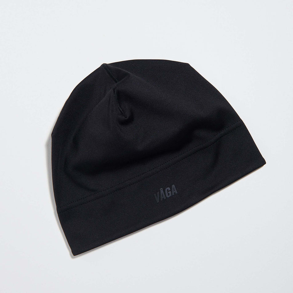 Front view of the VAGA Unisex Performance Skull Cap in the Black colourway. (8751588081826)