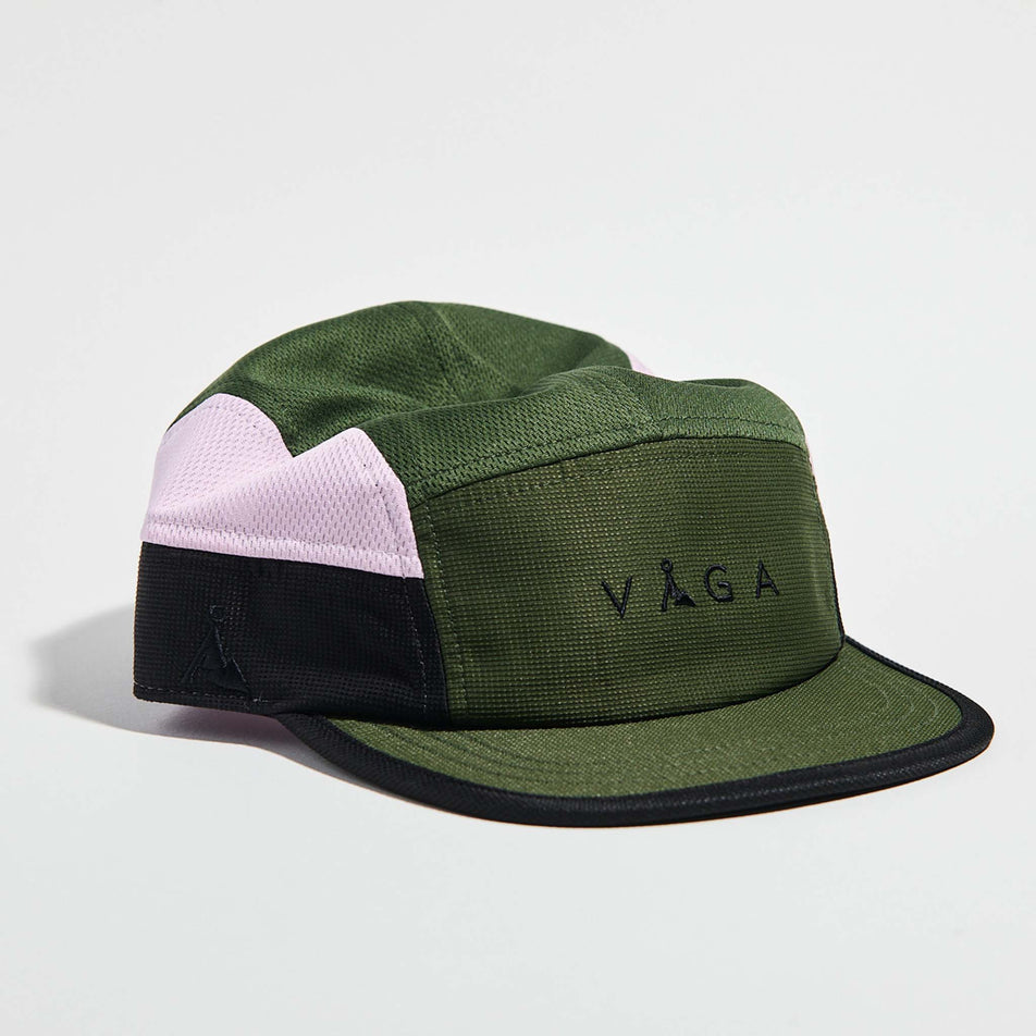 The VAGA Club Cap in the Utility Green/Black/Light Pink colourway. (8751082668194)