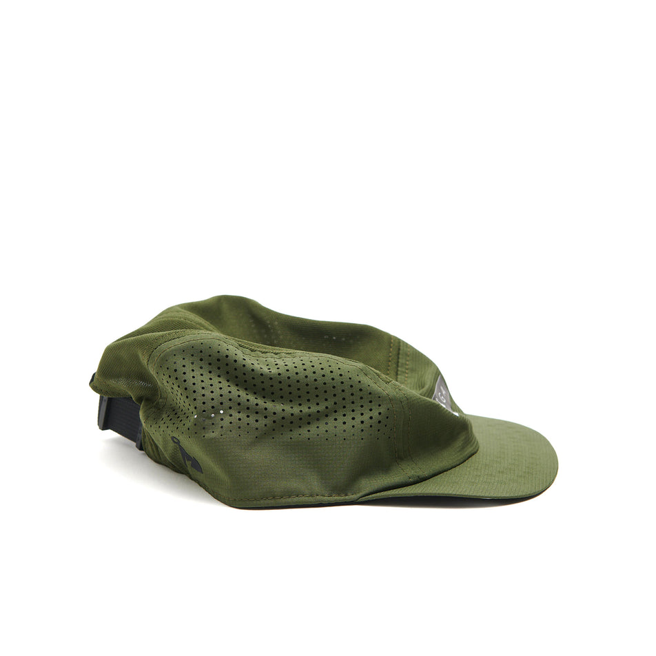A VAGA Unisex Feather Racing Cap in the Moss Green/Black colourway. (8551951335586)