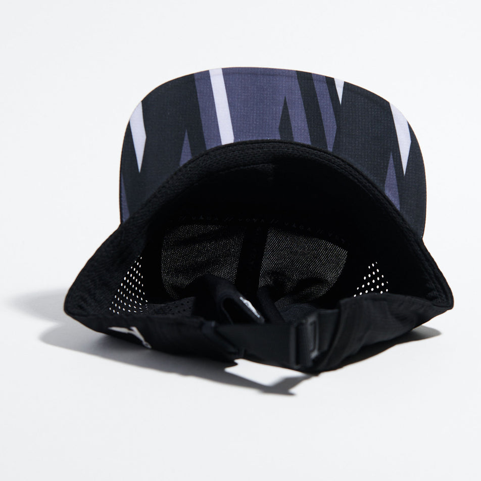 Inside view of the VAGA Feather Racing Cap in the Storm Black colourway. (8751085289634)