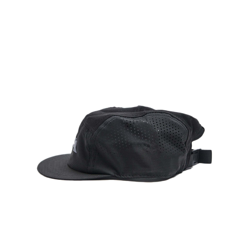 Left-hand side of a VAGA Unisex Feather Racing Cap in the Storm Black colourway (8500305494178)