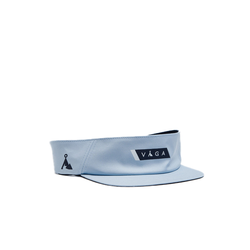 A VÅGA Unisex Feather Visor in the Pastel Blue/Navy Blue colourway (8596989640866)