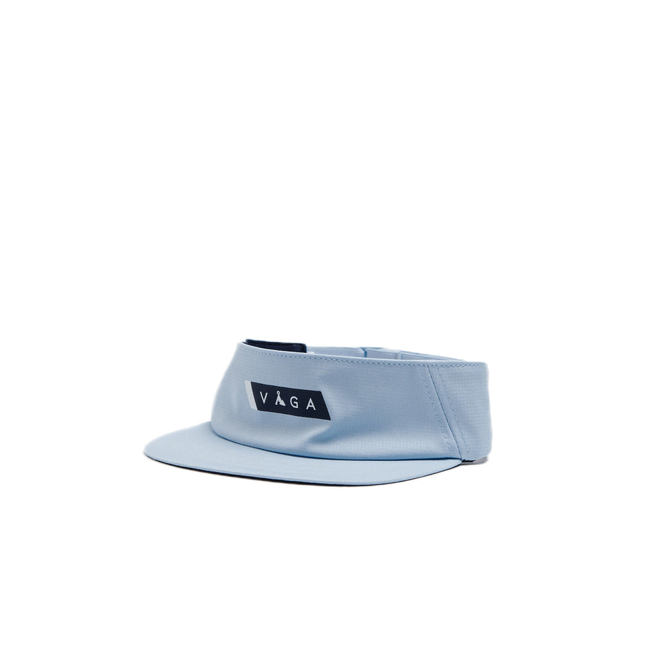 A VÅGA Unisex Feather Visor in the Pastel Blue/Navy Blue colourway (8596989640866)