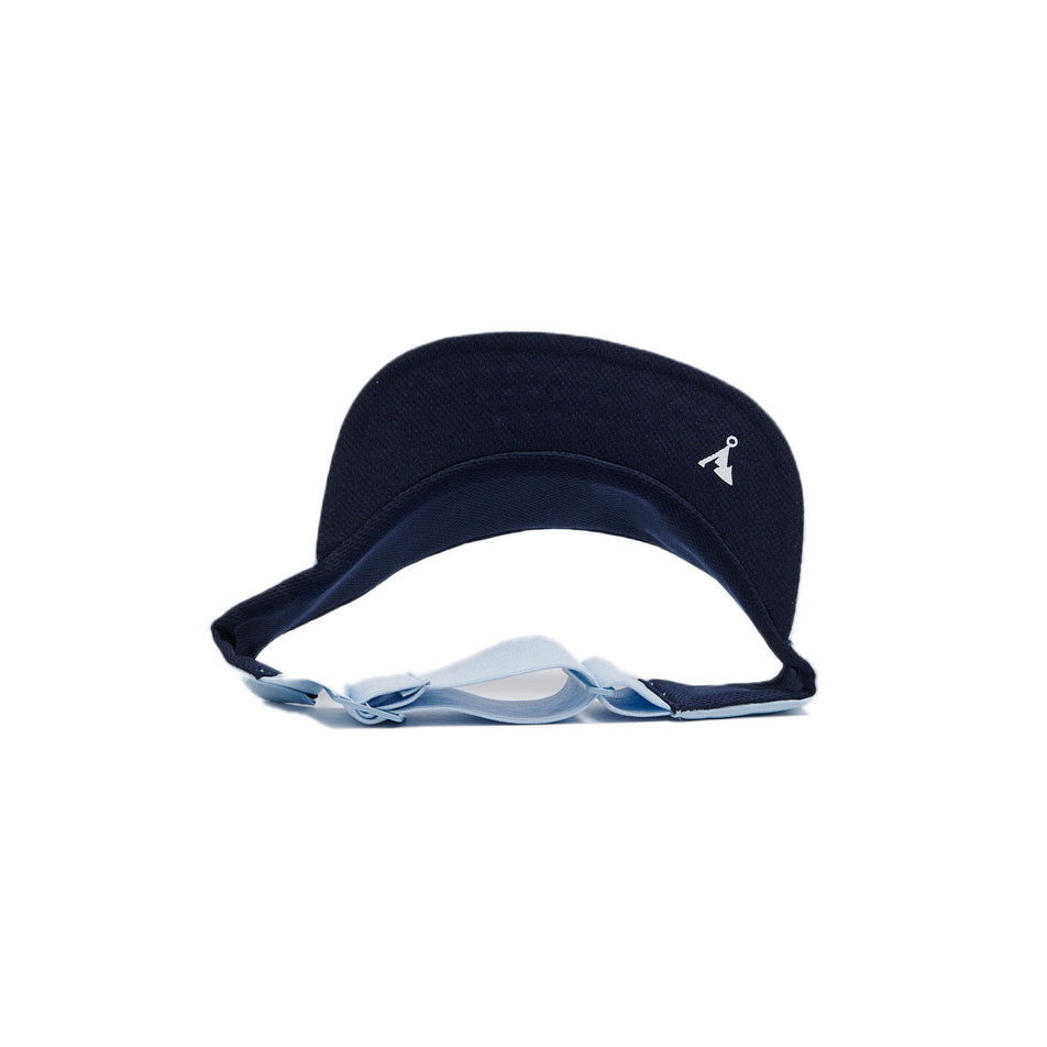 The underside of a VÅGA Unisex Feather Visor in the Pastel Blue/Navy Blue colourway (8596989640866)