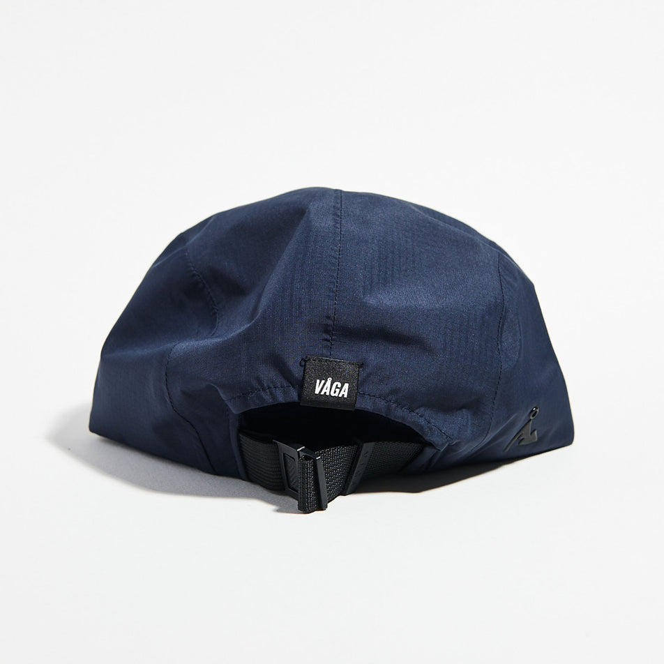 Back view of the VAGA Unisex Fell Cap 2.0 in the Navy Blue colourway. (8751110553762)