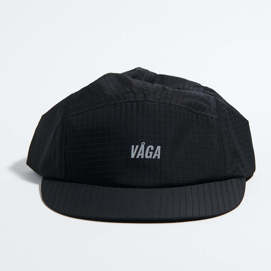 Front view of the VAGA Unisex Night Club Cap 2.0 in the Black colourway. (8751097610402)