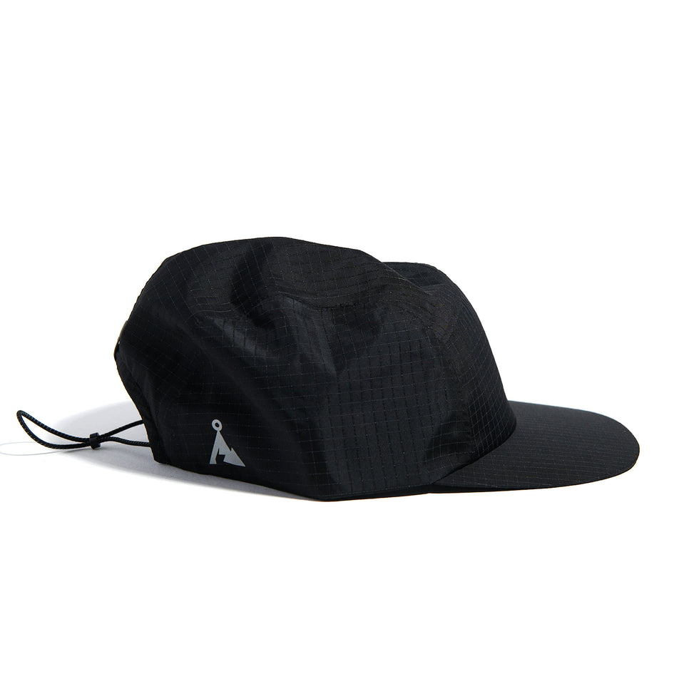 Side view of the VAGA Unisex Night Club Cap 2.0 in the Black colourway. (8751097610402)