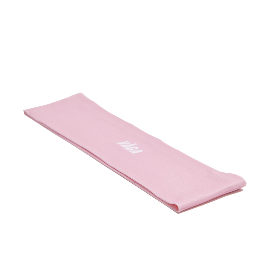 The front of a VÅGA Unisex Summer Headband in the Pastel Pink colourway (8684884852898)