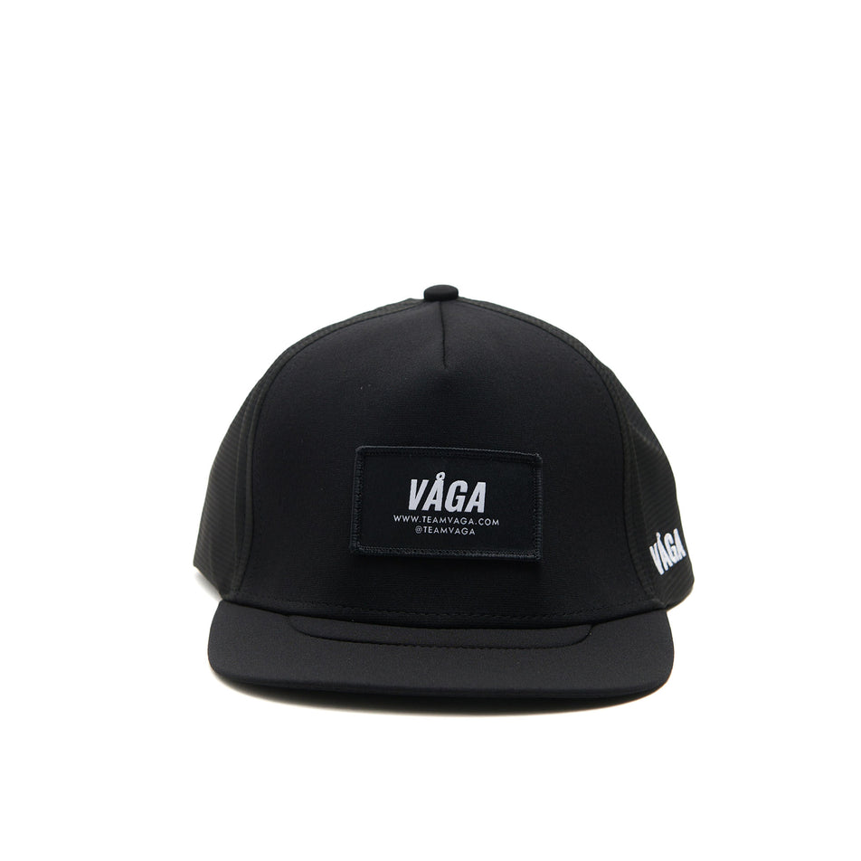 A VAGA Unisex Trucker Cap in the Storm Black colourway. (8551962902690)