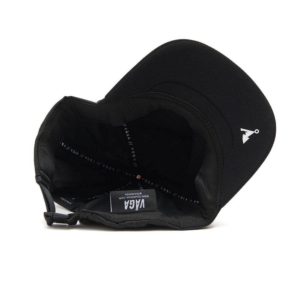 The underside of a VAGA Unisex Trucker Cap in the Storm Black colourway. (8551962902690)