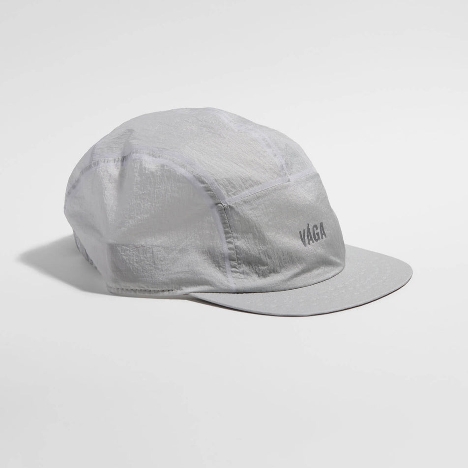 Lateral view of the VAGA Unisex Wind-resistant Cap in the Light Grey colourway.