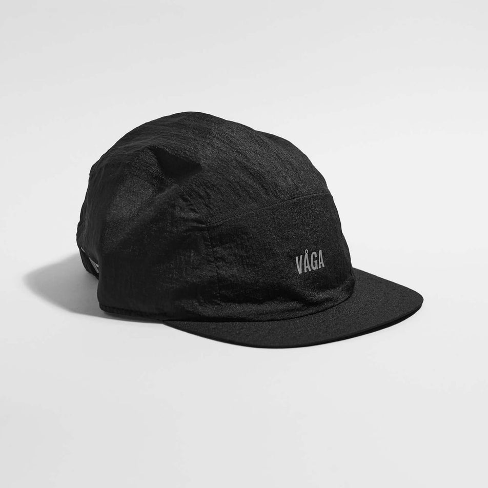 Lateral view of the VAGA Unisex Wind-resistant Cap in the Storm Black colourway.