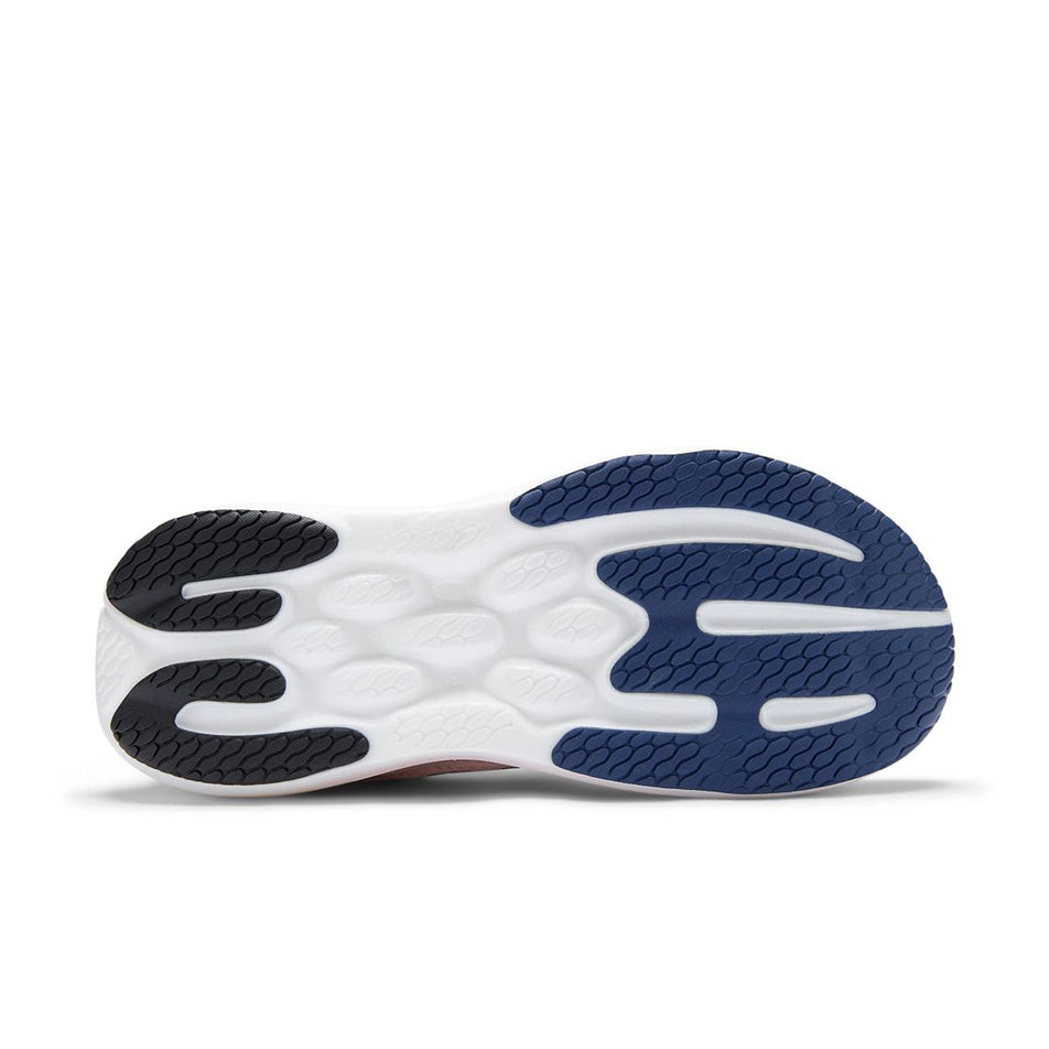 The outsole of the right shoe from a pair of New Balance Women's 1080 V15 Running Shoes in the Sea Salt/Blue Oyster colourway.