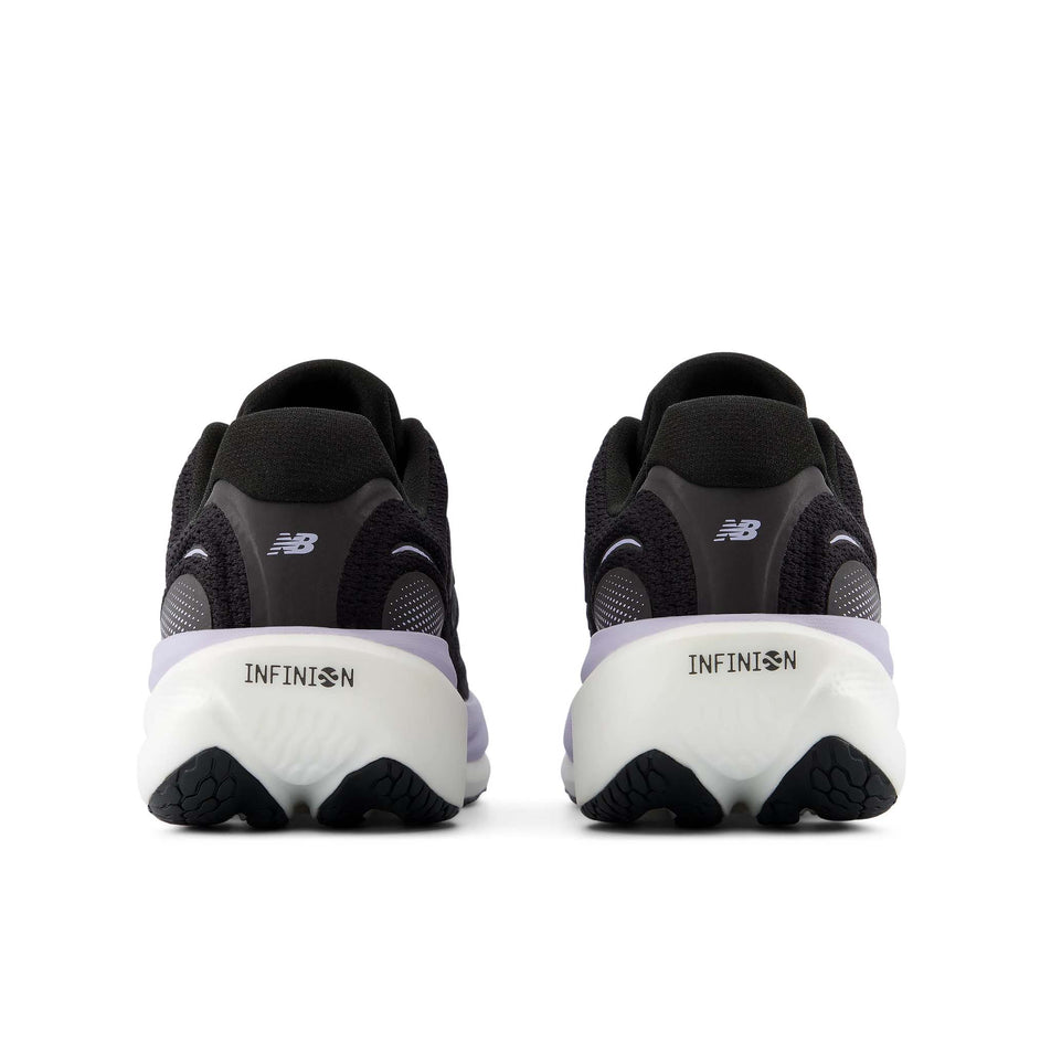 The back of a pair of New Balance Women's 1080 V15 Running Shoes in the Smoked Violet colourway.