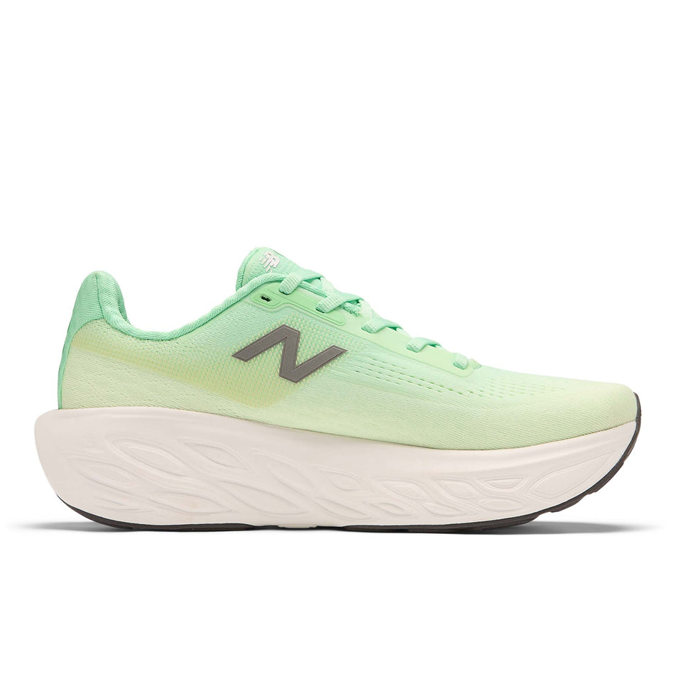 Medial side of the right shoe from a pair of New Balance Women's Fresh Foam X 1080 V14 Running Shoes in the Sweetgrass colourway (8569865109666)