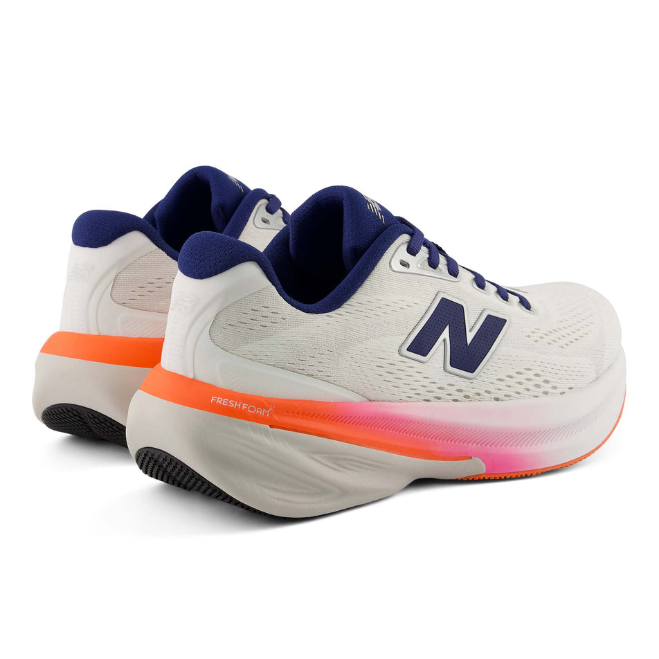 A pair of New Balance Women's Fresh Foam X 860 V15 Running Shoes in the Sea Salt/Blue Oyster colourway.