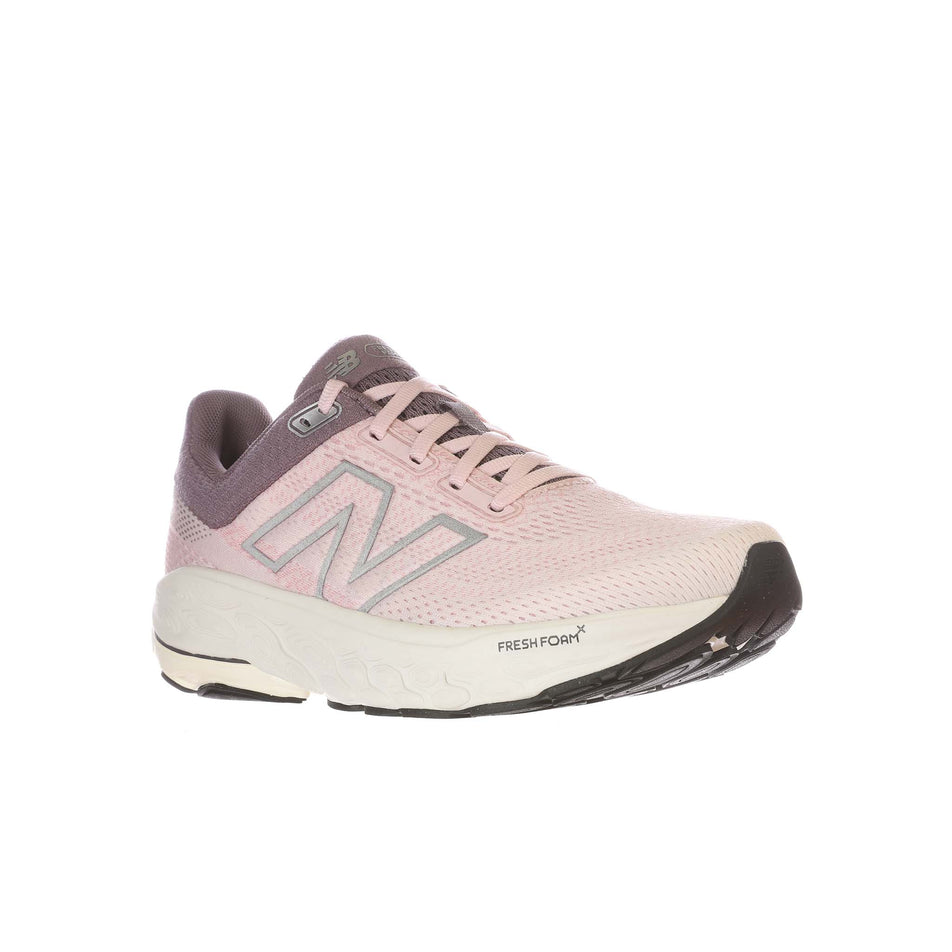 Lateral view of the right shoe from a pair of New Balance Women's Fresh Foam X 860 V14 Running Shoes in the Rose Sugar colourway. (8569882443938)