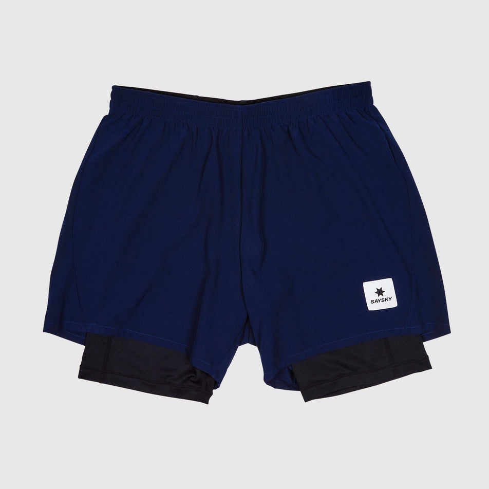Front view of a pair of the SAYSKY Men's 2 In 1 Pace Shorts 5