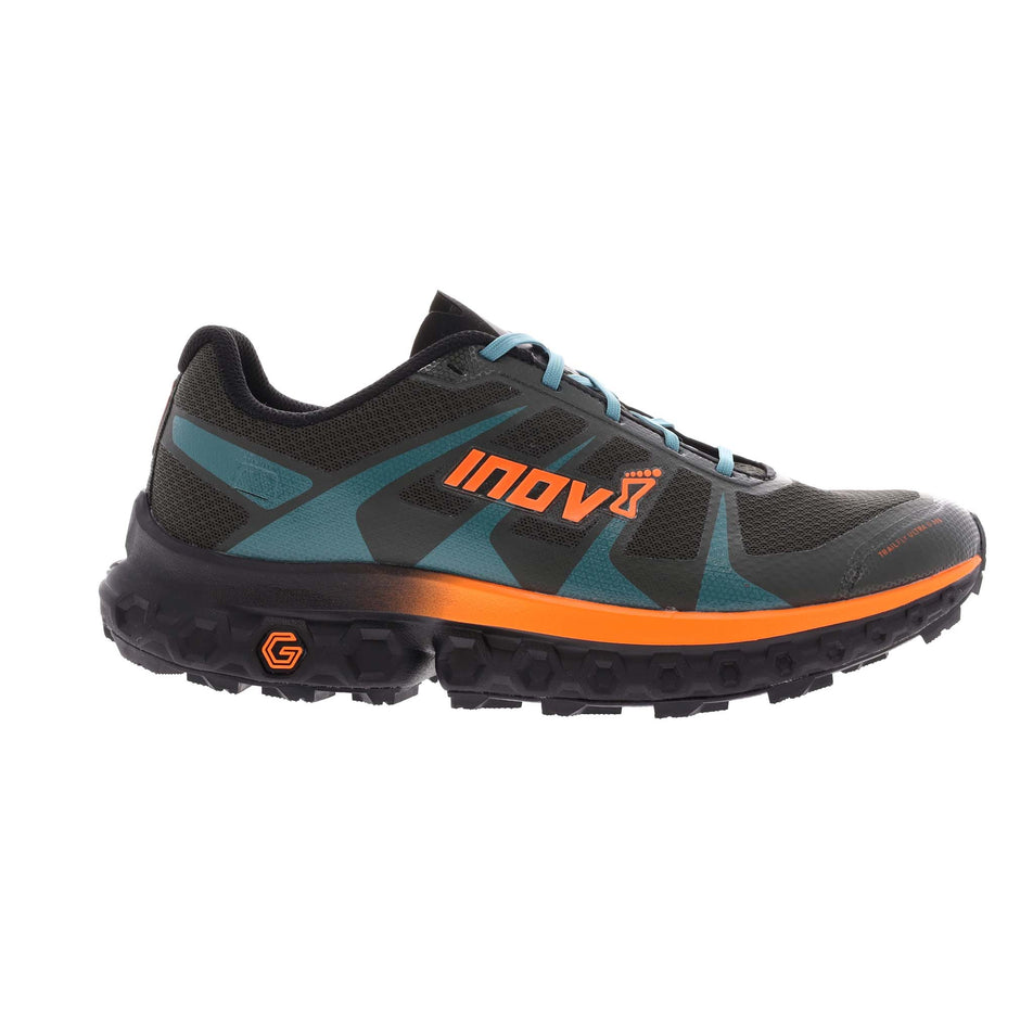 Lateral view of men's inov-8 trailfly ultra g 300 max running shoes (7315045875874)