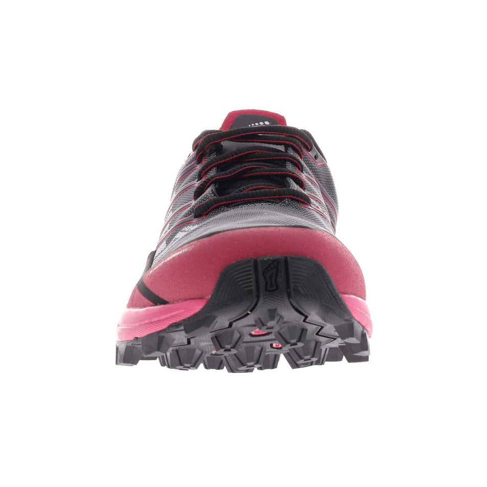 Anterior view of women's inov-8 x-talon ultra 260 v2 running shoes in pink (7606083551394)