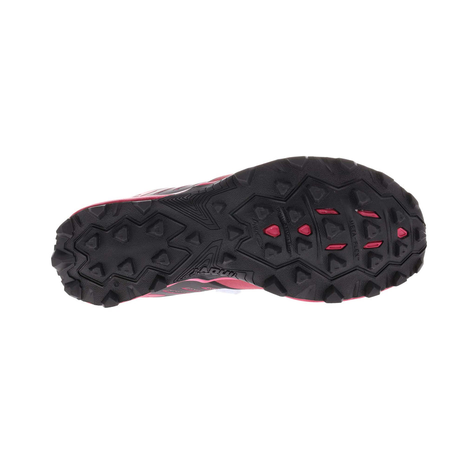 Outsole view of women's inov-8 x-talon ultra 260 v2 running shoes in pink (7606083551394)