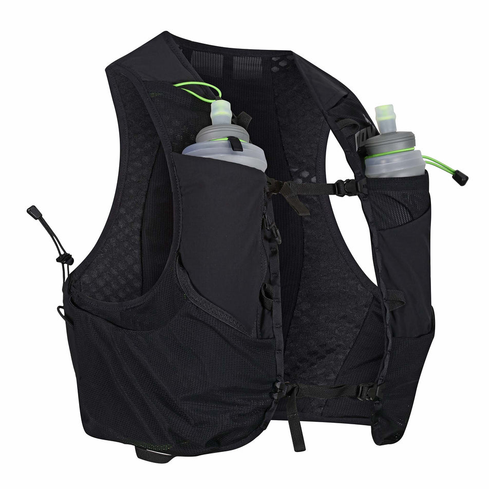 Angled front view of an Inov-8 Unisex Ultrapac Pro 2in1, with bottles showing (7728612737186)