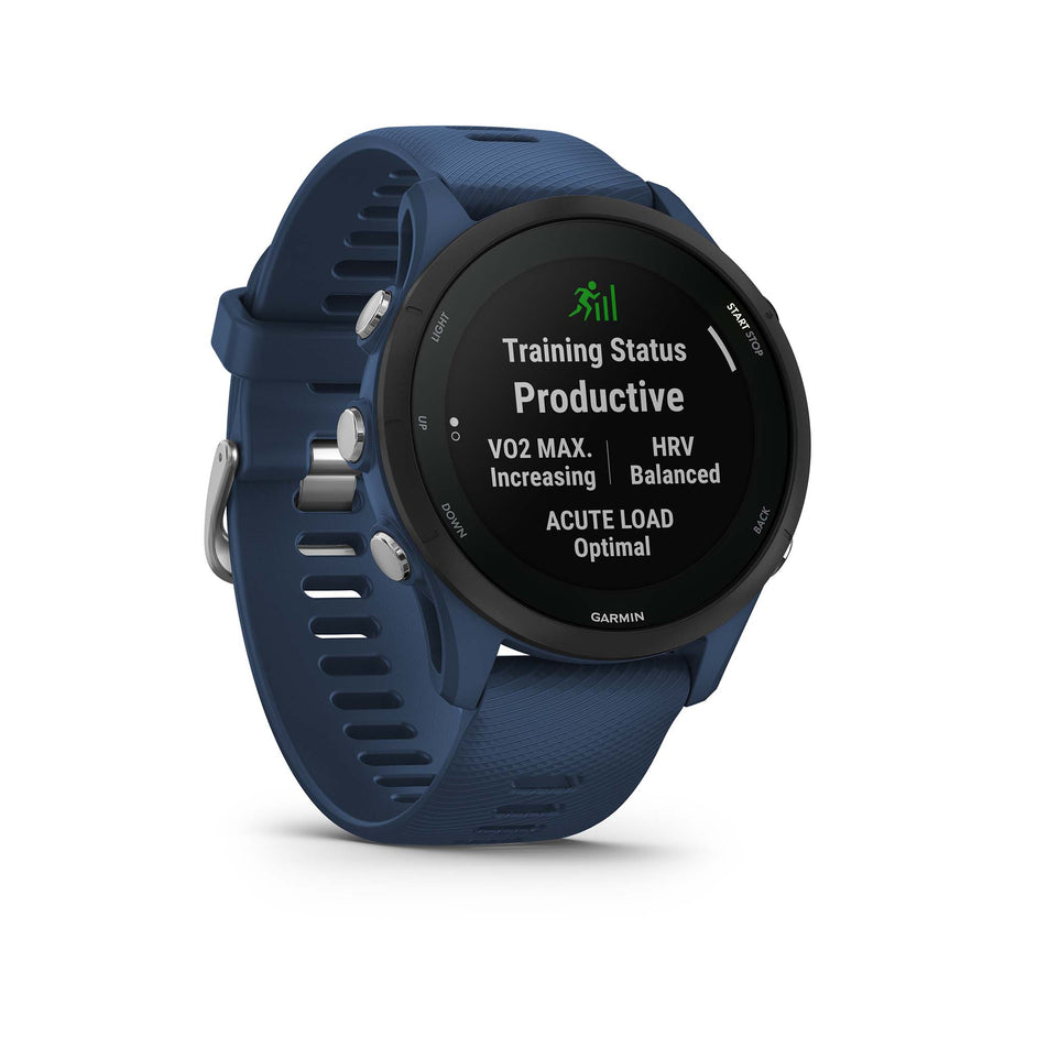 Training status screen on Garmin Forerunner 255 Smartwatch in Tidal Blue (7528377680034)