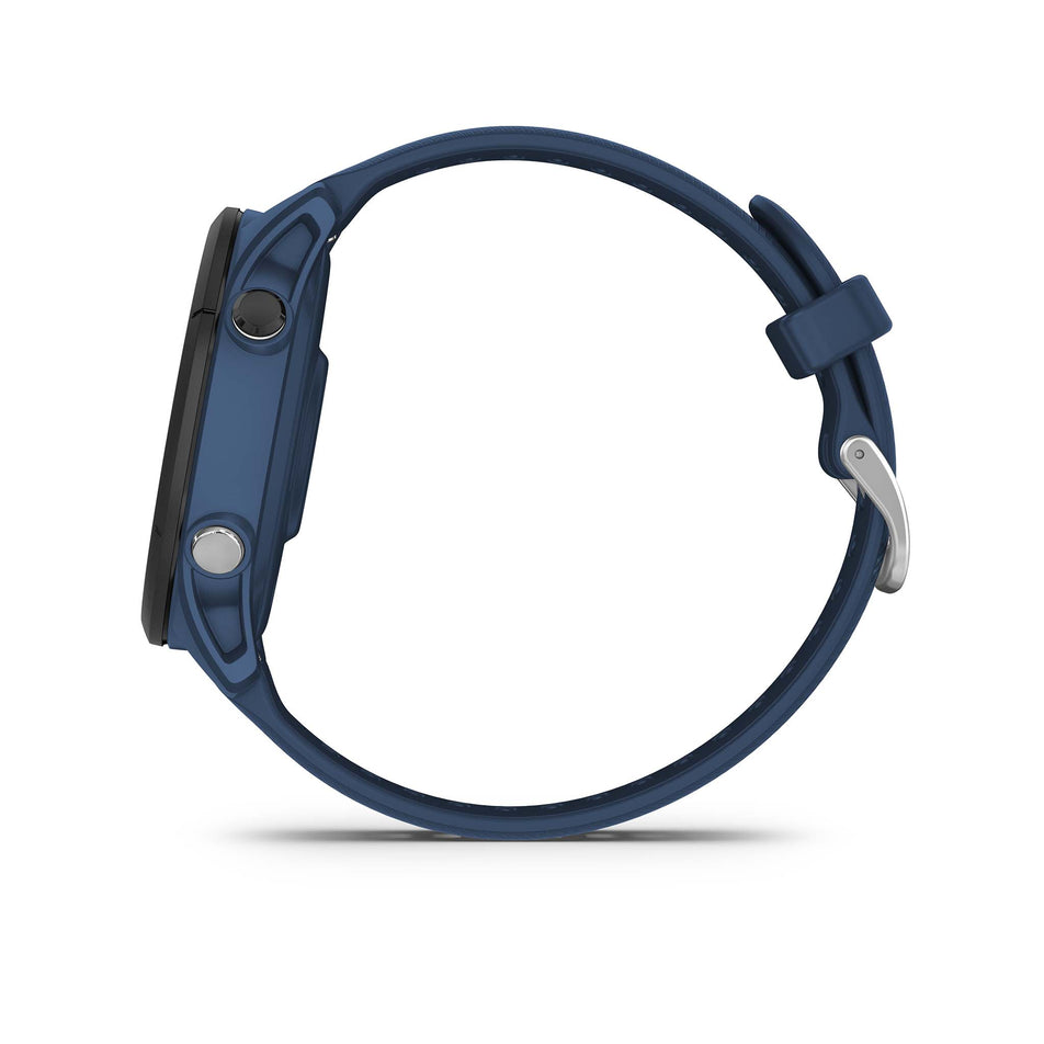 Side view on Garmin Forerunner 255 Smartwatch in Tidal Blue (7528377680034)