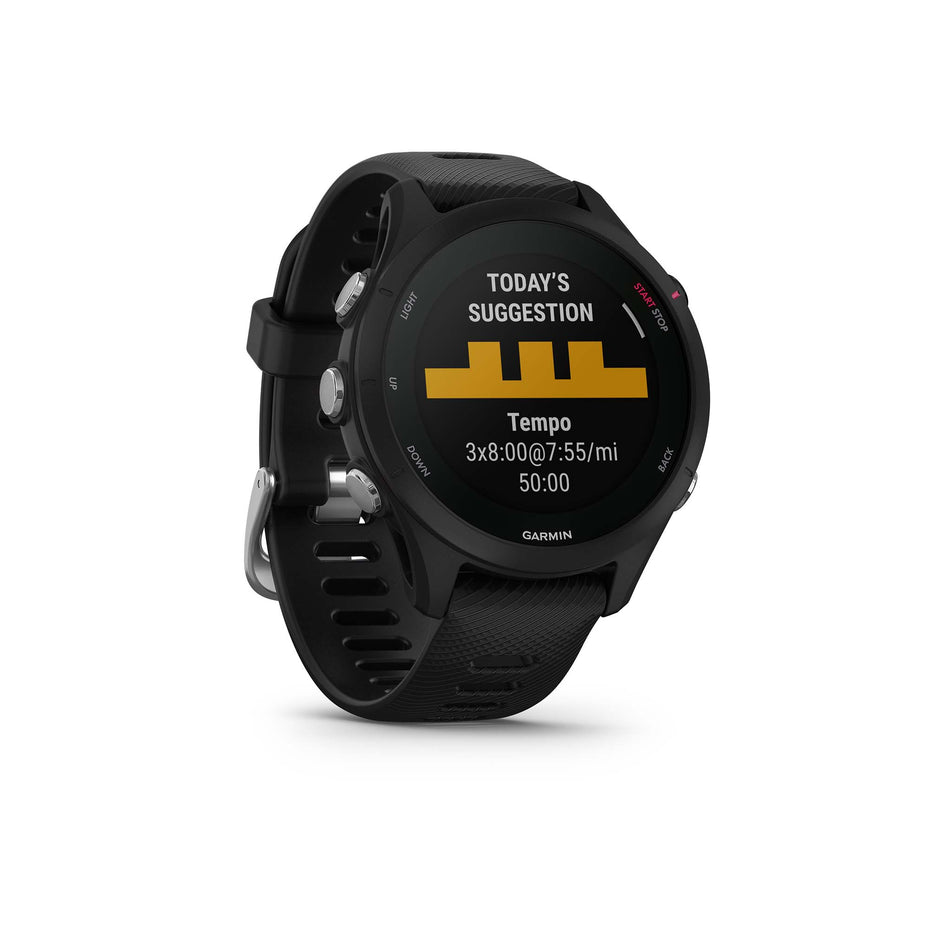 Workout suggestion screen on Garmin Forerunner 255S Music Smartwatch in Black (7528498331810)
