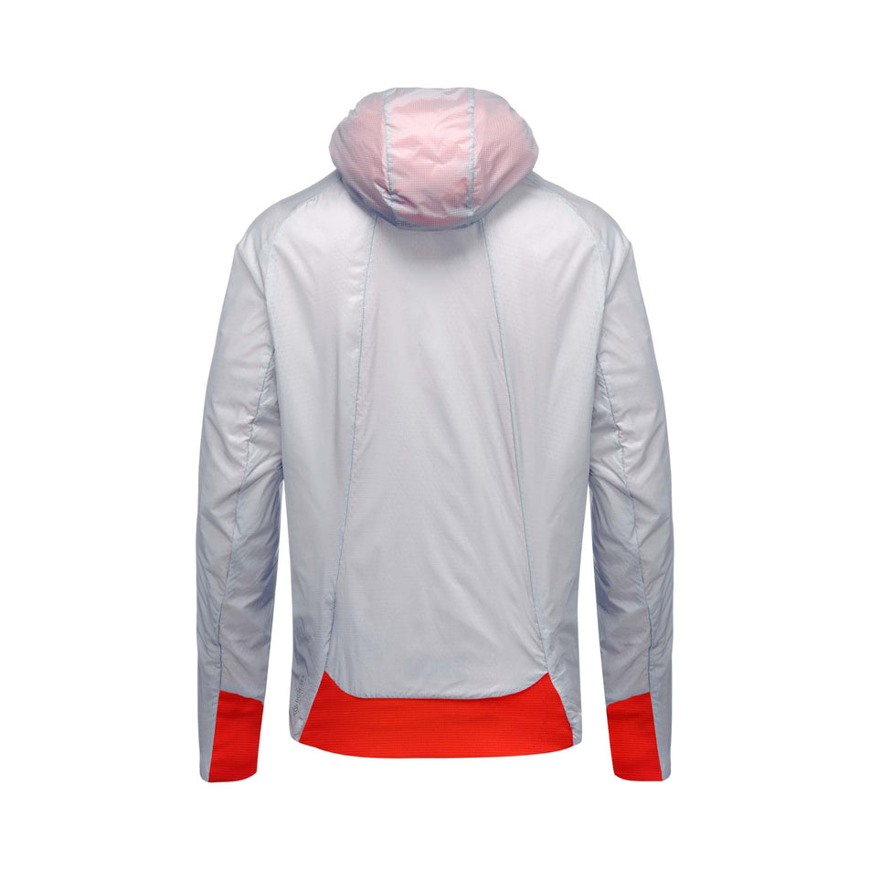 Back view of men's gore wear r5 gtx I insulated jacket in white (7595537465506)