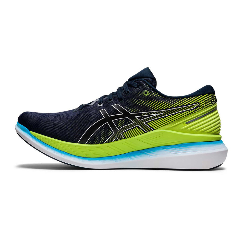 Medial side of the right shoe from a pair of men's Asics Glideride 2 (6893964722338)