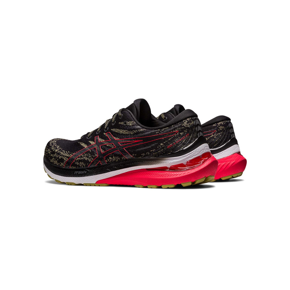 Pair posterior angled view of Asics Men's Gel-Kayano 29 Running Shoes in black (7704193466530)
