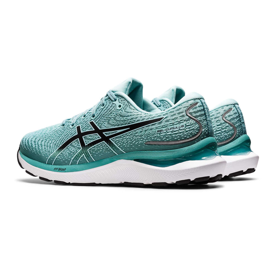 Posterior angled view of women's asics gel-cumulus 24 running shoes (7477540028578)